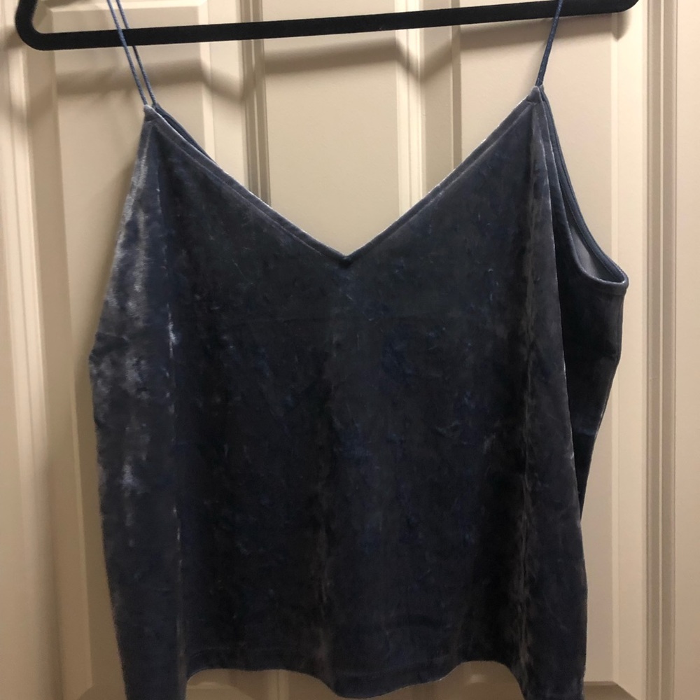 Velvet blue tank top